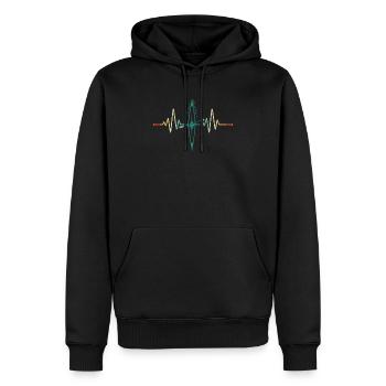 Lustige Kajak Liebhaber Vintage Kanu Bootfahren - Männer Premium Bio Hoodie - Schwarz - Vorne - Nico (187cm)