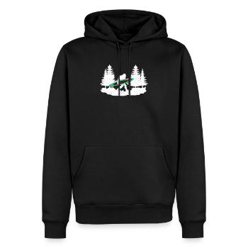 Bigfoot Kayak Paddle Lac WhiteWater Canoe - Sweat à capuche Premium bio Homme - noir - Devant - Nico (187cm)