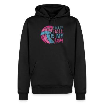Volleyball Player Team Vintage - Männer Premium Bio Hoodie - Schwarz - Vorne - Nico (187cm)