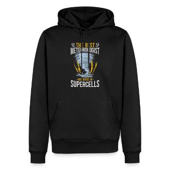 Meteorologist Weather Forecast - Men’s Premium Organic Hoodie - black - Front - Nico (187cm)