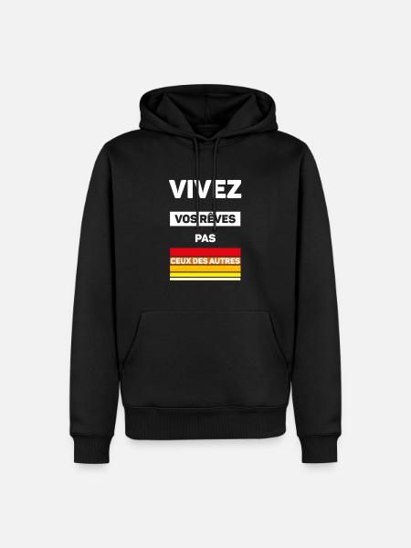 Live your dreams - Men’s Premium Organic Hoodie - black