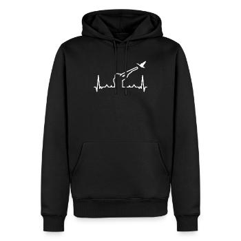 Waterfowl Hunters - Men’s Premium Organic Hoodie - black - Front - Nico (187cm)