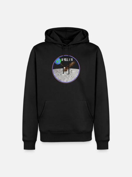 Apollo 11 Eagle - Men’s Premium Organic Hoodie - black
