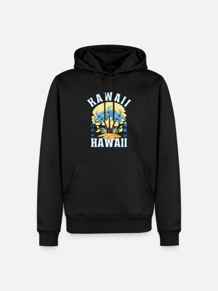 Hawaii Kawaii summer vibe - Men’s Premium Organic Hoodie - black