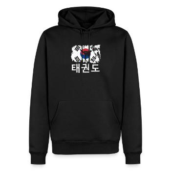 Tae Kwon Do Koreanischer Stolz Athlet Kampfsport - Männer Premium Bio Hoodie - Schwarz - Vorne - Nico (187cm)