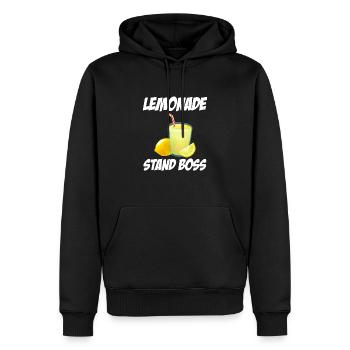Lemonade Stand Boss - Men’s Premium Organic Hoodie - black - Front - Nico (187cm)