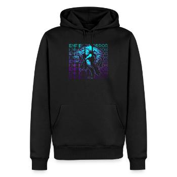 Enfield Horror Cryptid Retro Gift - Men’s Premium Organic Hoodie - black - Front - Nico (187cm)