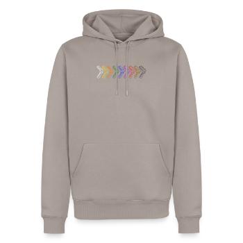 Karate Belt Japanese Martial Arts Martial Arts Martial Arts - Men’s Premium Organic Hoodie - taupe - Front - Nico (187cm)
