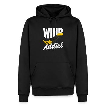 Kitesurf Kite Planche à voile Kitesurf Sport Vent - Sweat à capuche Premium bio Homme - noir - Devant - Nico (187cm)