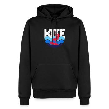 Kitesurfen Kiteboarding Kitesurfen Kite Surfing - Männer Premium Bio Hoodie - Schwarz - Vorne - Nico (187cm)