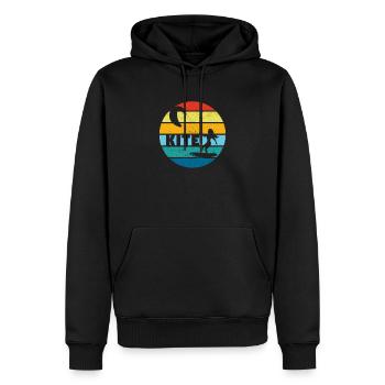 Kite Funny Kitesurfen Kiteboarding Windsurfen Kite - Männer Premium Bio Hoodie - Schwarz - Vorne - Nico (187cm)
