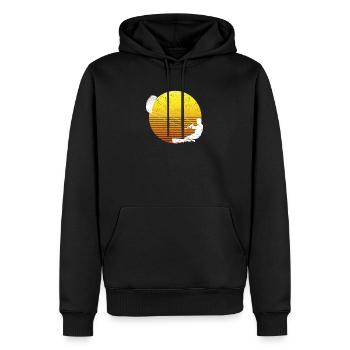 Kiteboarding Retro Kiteboard Kitesurf Funny - Männer Premium Bio Hoodie - Schwarz - Vorne - Nico (187cm)