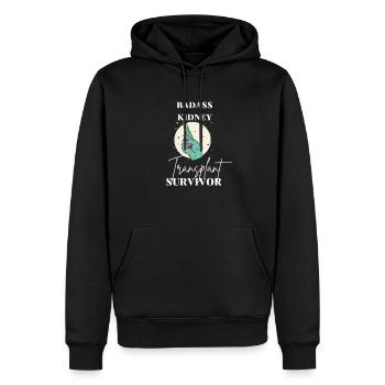 Badass Nierentransplantation Spender überlebender - Männer Premium Bio Hoodie - Schwarz - Vorne - Nico (187cm)
