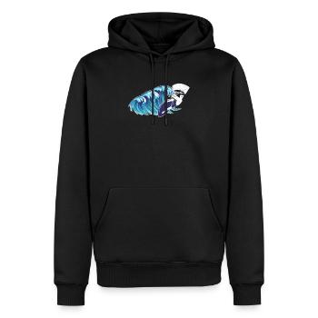 Lustiges Kitesurfen Wellen Windsurfen Surfboarding - Männer Premium Bio Hoodie - Schwarz - Vorne - Nico (187cm)