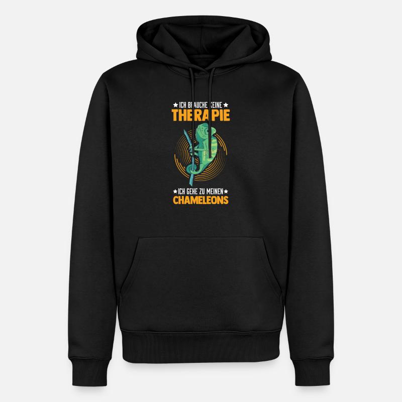 Chameleon Thérapie Caméléon - Sweat à capuche Premium bio Homme - noir