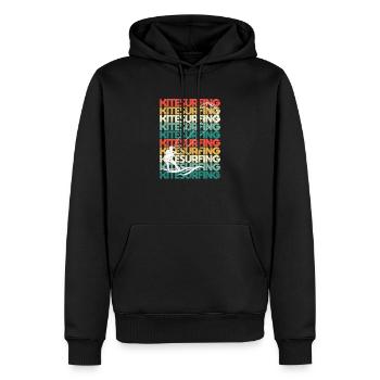 Kitesurf Kiteboard Surf Kitesurf Kitesurf - Sweat à capuche Premium bio Homme - noir - Devant - Nico (187cm)