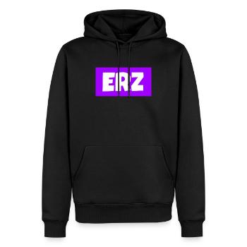 Erzgebirge meine Heimat - Männer Premium Bio Hoodie - Schwarz - Vorne - Nico (187cm)