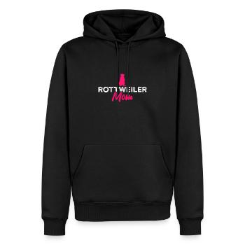 Rottweiler Mom - Männer Premium Bio Hoodie - Schwarz - Vorne - Nico (187cm)