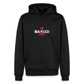 Barsoi maman - Sweat à capuche Premium bio Homme - noir - Devant - Nico (187cm)