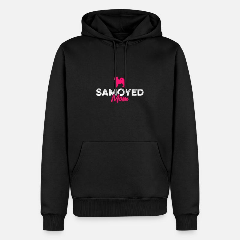 Maman Samoyède - Sweat à capuche Premium bio Homme - noir