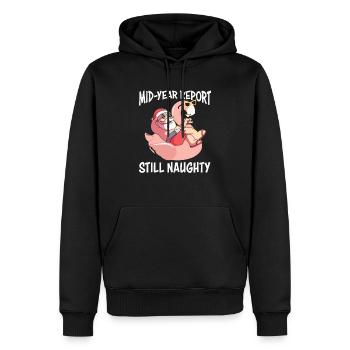 Funny Santa Summer Beach Vacation Christmas In Jul - Men’s Premium Organic Hoodie - black - Front - Nico (187cm)
