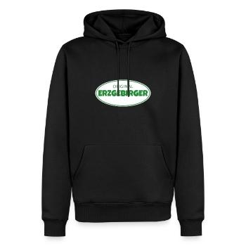 Erzgebirge meine Heimat - Männer Premium Bio Hoodie - Schwarz - Vorne - Nico (187cm)