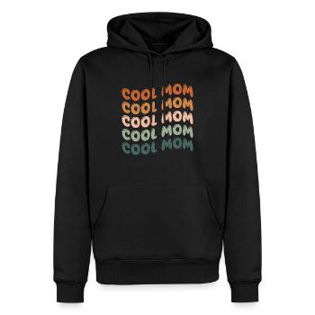 Cool Mom - Männer Premium Bio Hoodie - Schwarz - Vorne - Nico (187cm)