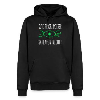 Computerarbeit Programmierung Coding - Männer Premium Bio Hoodie - Schwarz - Vorne - Nico (187cm)
