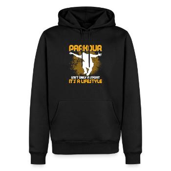 Parkour Isn't Only A Sport It's A Lifestyle Traceu - Männer Premium Bio Hoodie - Schwarz - Vorne - Nico (187cm)