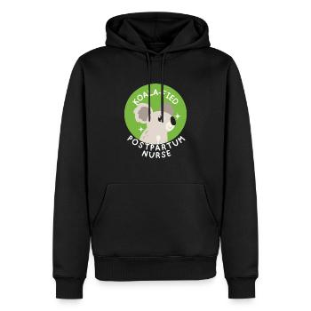 Postpartum Nurse Cute Koala Mother Baby RN Nurse - Men’s Premium Organic Hoodie - black - Front - Nico (187cm)