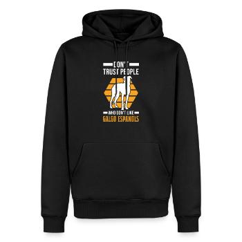 Galgo Espanol Geschenk Spanischer Windhund - Männer Premium Bio Hoodie - Schwarz - Vorne - Nico (187cm)