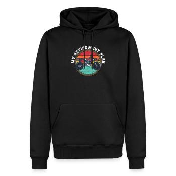 Mein Ruhestandsplan Funny Dirt Bike Motocross Dirt - Männer Premium Bio Hoodie - Schwarz - Vorne - Nico (187cm)