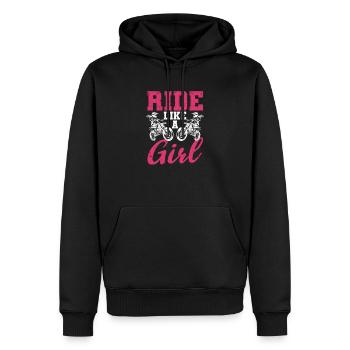 Dirt Bike Rider Motocross Enduro Bikers Ride Like - Sweat à capuche Premium bio Homme - noir - Devant - Nico (187cm)