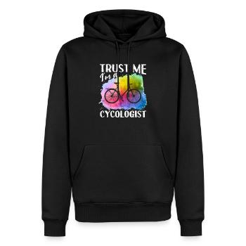 Trust Me I'm a Cycologist Witziges Fahrrad Fahrrad - Männer Premium Bio Hoodie - Schwarz - Vorne - Nico (187cm)