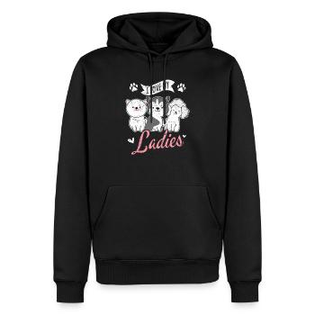 I Love My Ladies Funny Dog Owners Dog Lovers Puppy - Männer Premium Bio Hoodie - Schwarz - Vorne - Nico (187cm)