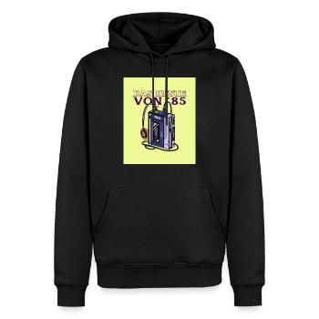 Best Music from 1985 - Best Type - Männer Premium Bio Hoodie - Schwarz - Vorne - Nico (187cm)