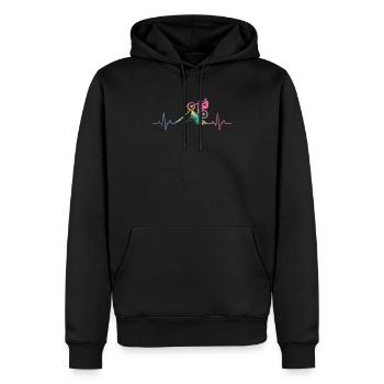 Mountainbike Herzklopfen Niedlich Cool Elegant - Männer Premium Bio Hoodie - Schwarz - Vorne - Nico (187cm)