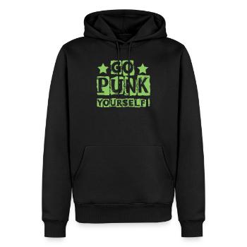 Allez Punk vous-même! - Gothique - Concert - Drôle de Goth - Sweat à capuche Premium bio Homme - noir - Devant - Nico (187cm)