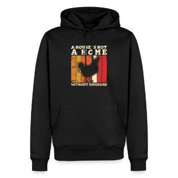 A House Is Not A Home Without Chickens Love Chicke - Männer Premium Bio Hoodie - Schwarz - Vorne - Nico (187cm)