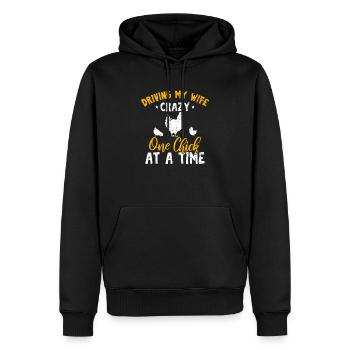 Driving My Wife Crazy One Chick At A Time Funny Ch - Männer Premium Bio Hoodie - Schwarz - Vorne - Nico (187cm)