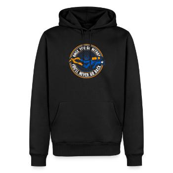 Scuba Tauchen Taucher Tauchsport - Männer Premium Bio Hoodie - Schwarz - Vorne - Nico (187cm)