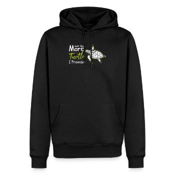 Juste une tortue de plus que je promets drôle de tortue de mer Lo - Sweat à capuche Premium bio Homme - noir - Devant - Nico (187cm)