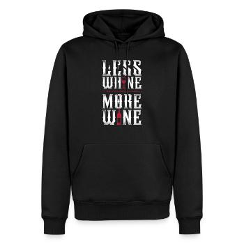 Sommelier Wine Drinking Tasting - Männer Premium Bio Hoodie - Schwarz - Vorne - Nico (187cm)