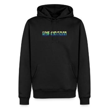 Crème glacée Retro Vintage Cone - Sweat à capuche Premium bio Homme - noir - Devant - Nico (187cm)