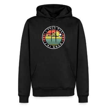 J'peux pas j'ai GR20 - Sweat à capuche Premium bio Homme - noir - Devant - Nico (187cm)