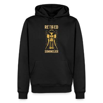 Sommelier Wine Drinking Tasting - Männer Premium Bio Hoodie - Schwarz - Vorne - Nico (187cm)