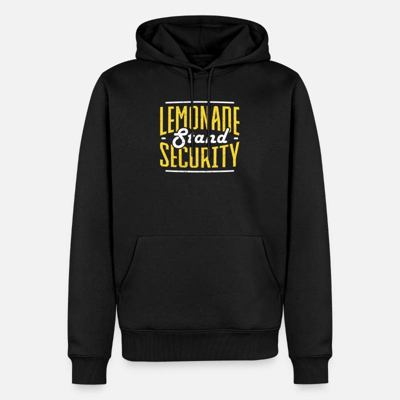 Lemonade Stand Security Limonadenstand - Männer Premium Bio Hoodie - Schwarz