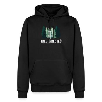 Tree-directed Disc Golf Players Funny Frisbee Golf - Männer Premium Bio Hoodie - Schwarz - Vorne - Nico (187cm)