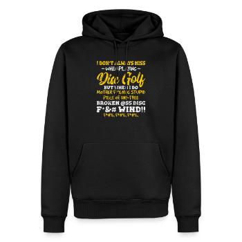 I Dont Always Miss When Playing Disc Golf Funny Fr - Männer Premium Bio Hoodie - Schwarz - Vorne - Nico (187cm)