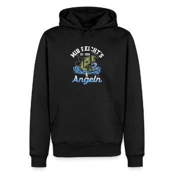 It's enough for me I go fishing fisherman angler - Men’s Premium Organic Hoodie - black - Front - Nico (187cm)